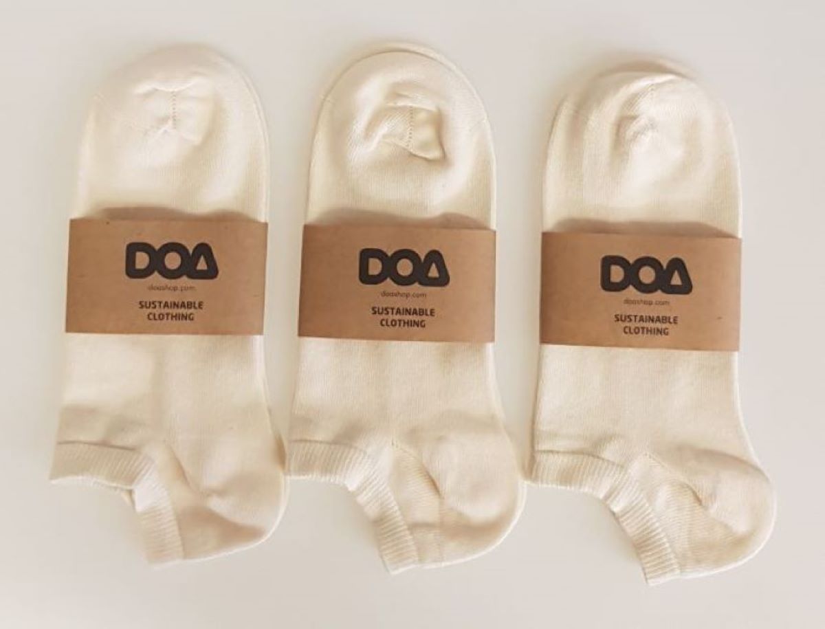 Doa Organik Pamuklu Unisex Patik Çorap
