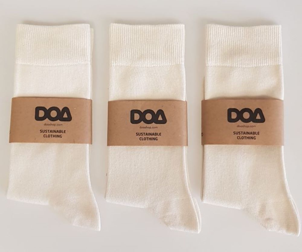 Doa Organik Pamuklu Erkek Soket Çorap
