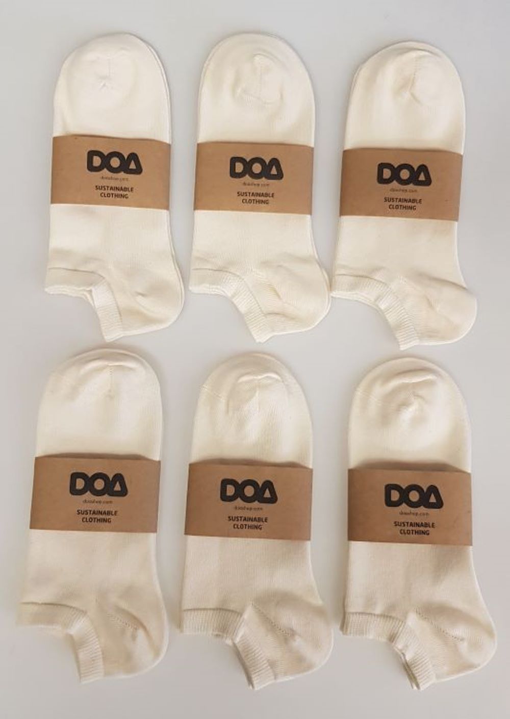 Doa Organik Pamuklu Unisex Patik Çorap