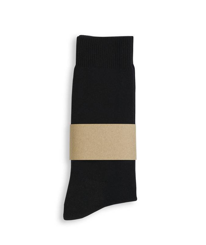Rich&Vibrant Basic Black - Organik Pamuklu Soket Çorap - doashop