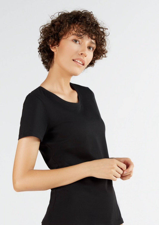 MTB Comfort - Tencel Kısa Kollu Basic Tişört - doashop