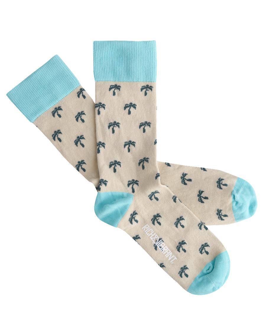 Rich&Vibrant Palm Tree - Organik Soket Çorap - doashop