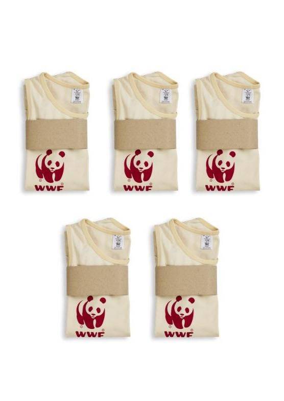 DOA Organik Pamuklu Kız Çocuk Fanila - 5'li Ekonomik Paket - doashop