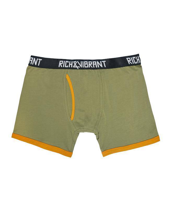 Rich&Vibrant Be Khaki - Boxer Kesim Organik İç Çamaşırı - doashop