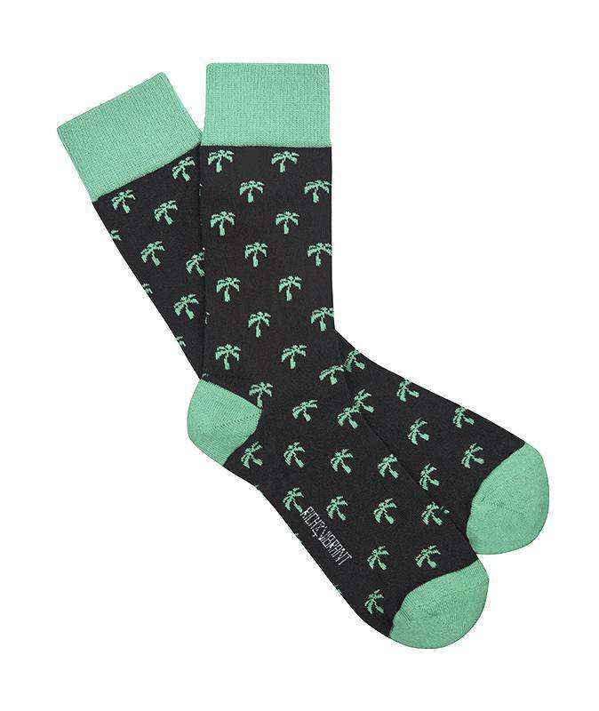 Rich&Vibrant Palm Tree - Organik Soket Çorap - doashop