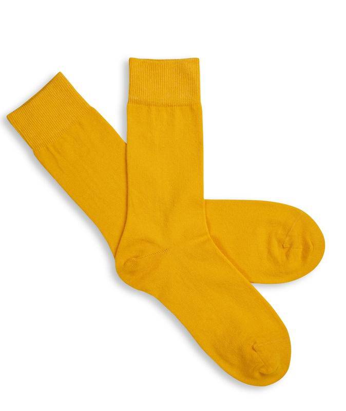Rich&Vibrant Solid Yellow - Organik Pamuklu Soket Çorap - doashop