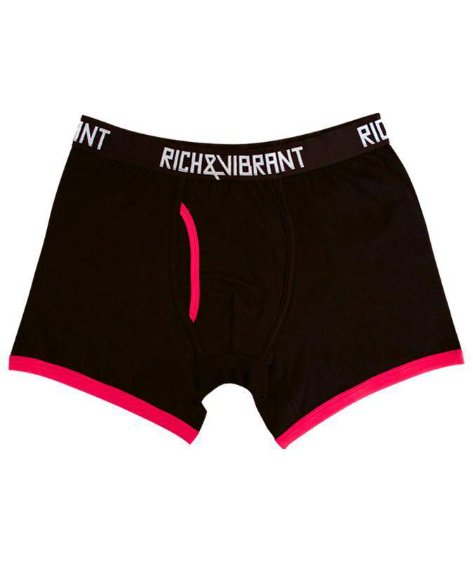 Rich&Vibrant Be Black - Boxer Kesim Organik İç Çamaşırı - doashop