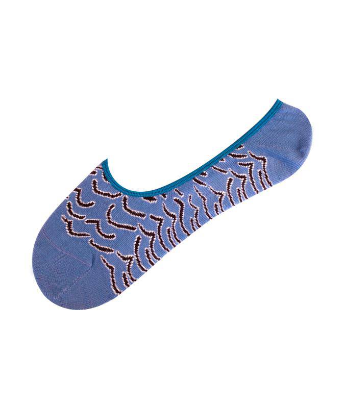 Rich&Vibrant Blue Sea - Organik Babet Patik Çorap - doashop